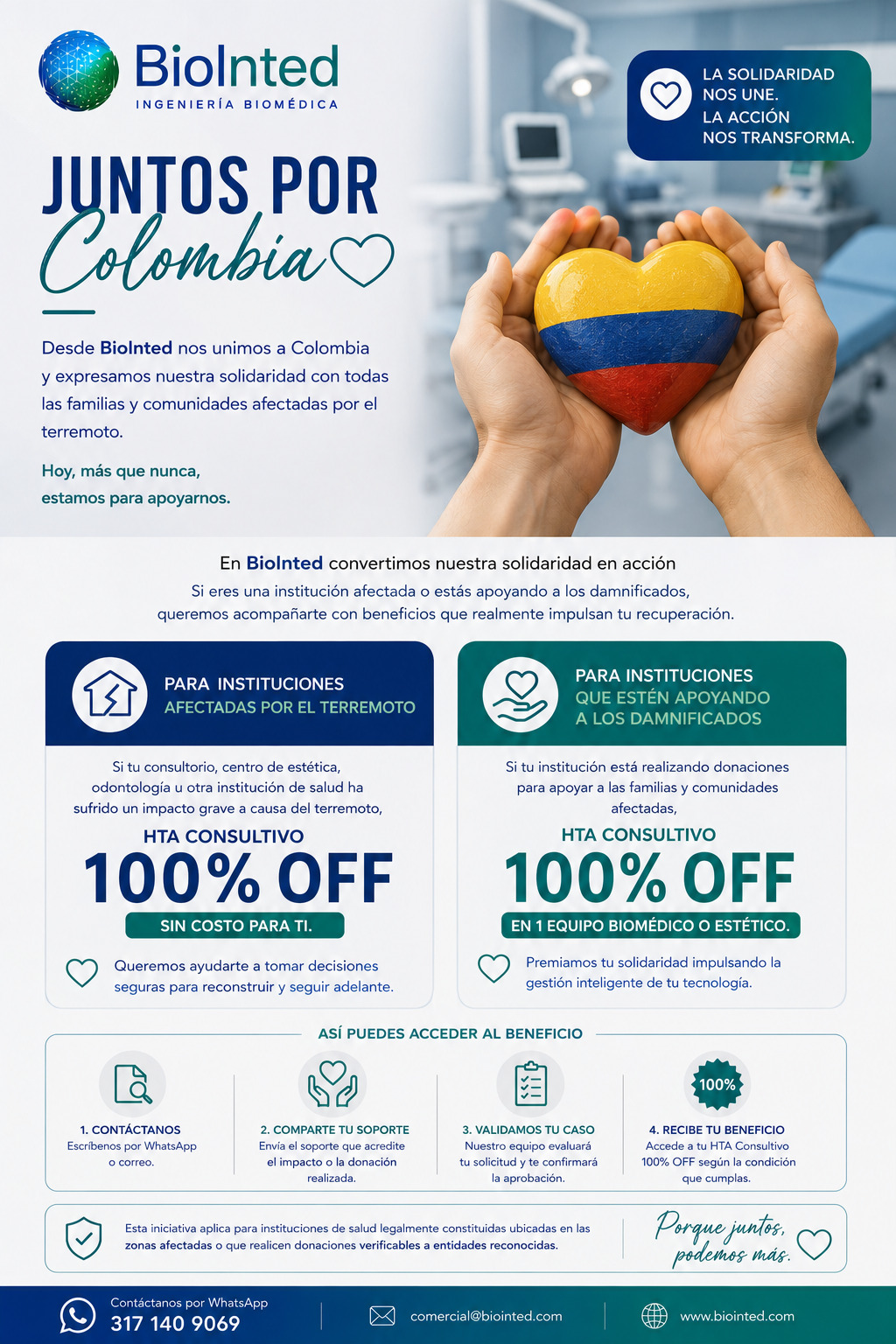 Publicación de Instagram sobre el HTA solidario
